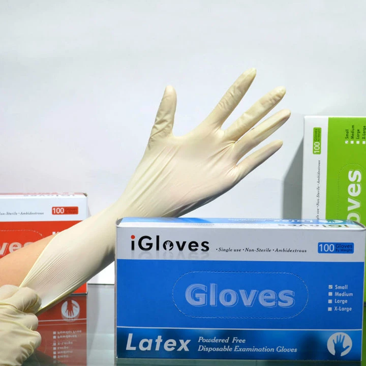 Malaysia Price Medical Grade Disposable Latex Examination Gloves