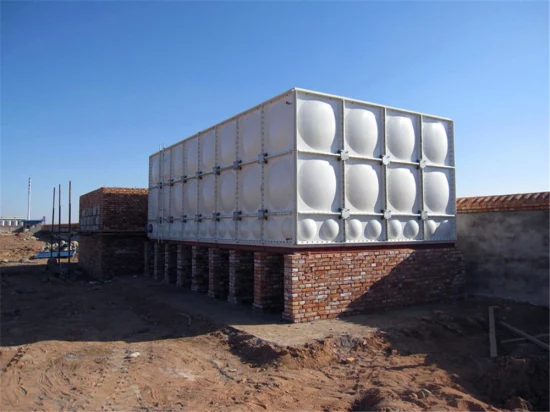 Wras aprobó el tanque de almacenamiento de agua potable FRP GRP 5000 10000 litros de fibra de vidrio grande tanque de agua de lluvia precio barato en Malasia